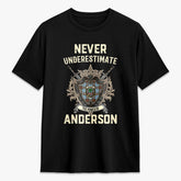 Anderson Ancient Tartan Crest 2D T-shirt - Never Underestimate Style
